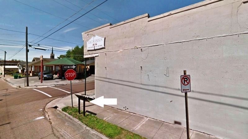 Intersection of Jefferson and North Rankin streets Marker (<i>wide view from North Rankin St.</i>) image. Click for full size.