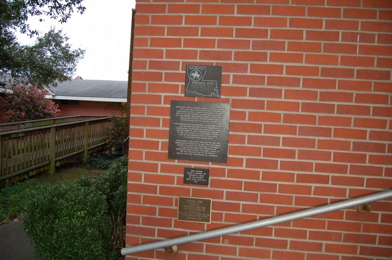 Plaquemine First United Methodist Church Marker. Click for full size. Plaquemine First United Methodist Church Marker image. Click for full size.