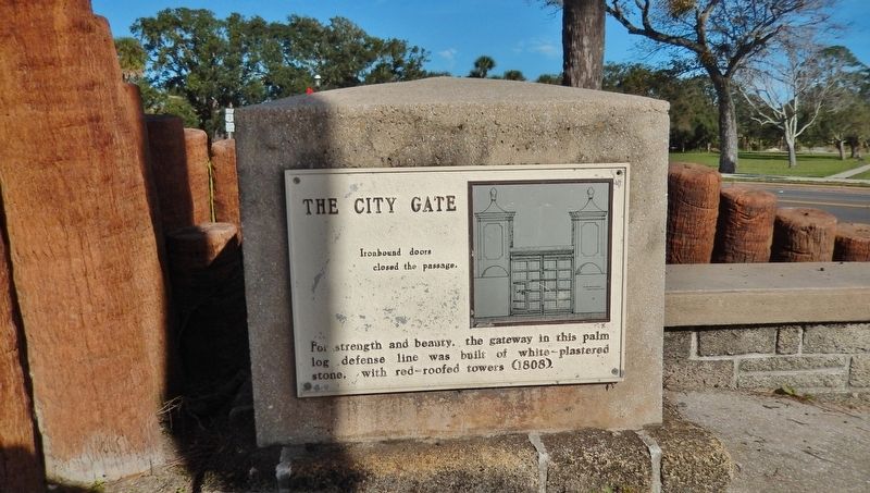 The City Gate Marker (<i>wide view</i>) image. Click for full size.