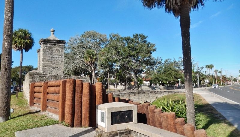 The City Gate Marker (<i>street view; looking west along Orange Street</i>). Click for full size. The City Gate Marker (<i>street view; looking west along Orange Street</i>) image. Click for full size.