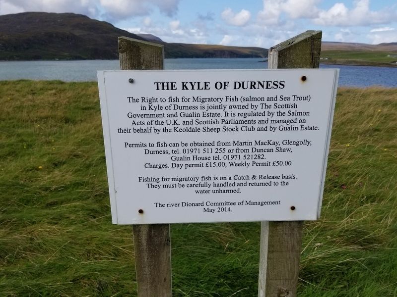 Kyle of Durness Fishing Regulations image. Click for full size.