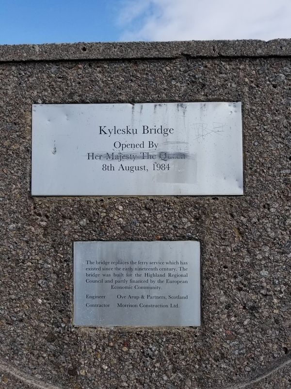 Kylesku Bridge Marker image. Click for full size.