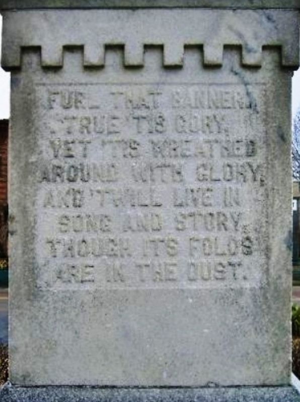 Weakley County Tennessee Confederate Monument (<i>north-side inscription</i>). Click for full size. Weakley County Tennessee Confederate Monument (<i>north-side inscription</i>) image. Click for full size.