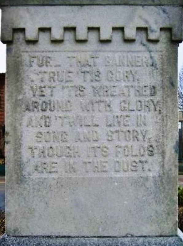 Weakley County Tennessee Confederate Monument (<i>north-side inscription</i>) image. Click for full size.
