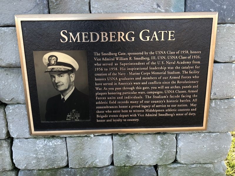 Smedberg Gate Marker image. Click for full size.