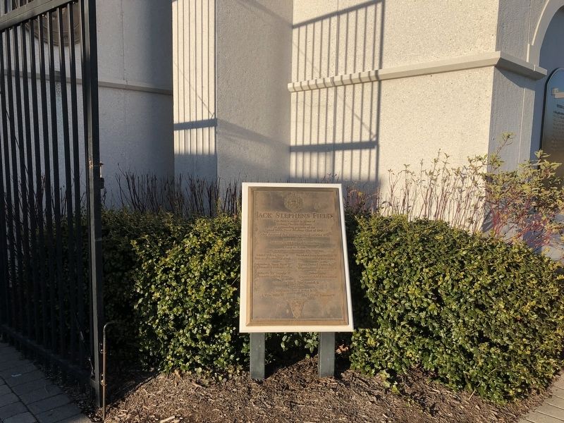 Jack Stephens Field Marker. Click for full size. Jack Stephens Field Marker image. Click for full size.