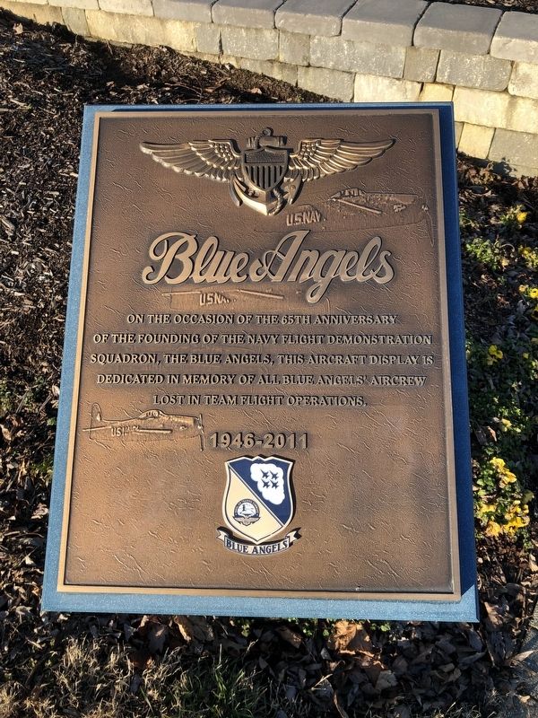 Blue Angels Marker. Click for full size. Blue Angels Marker image. Click for full size.