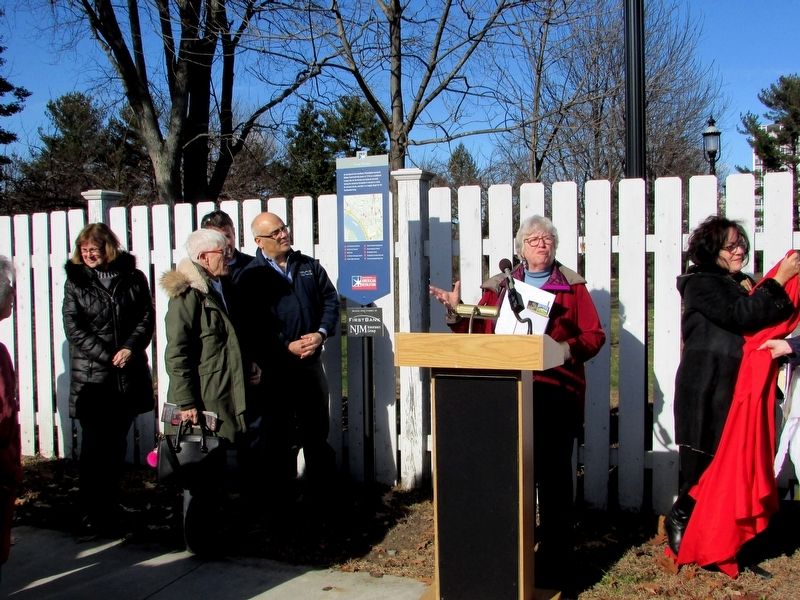 Dedication of the Trent House Marker image. Click for full size.