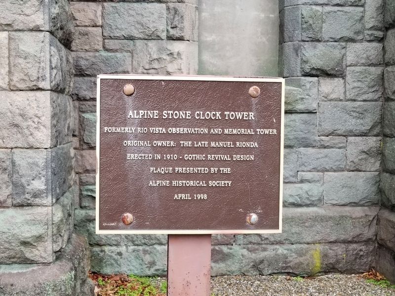 Rionda’s Tower Marker. Click for full size. Rionda’s Tower Marker image. Click for full size.