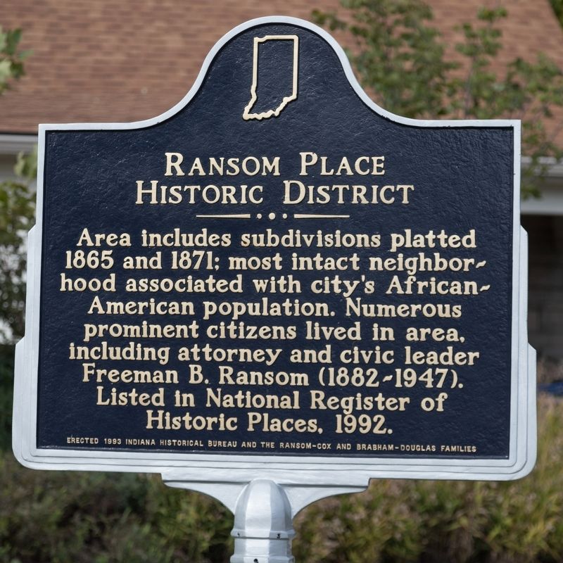 Ransom Place Historic District Marker. Click for full size. Ransom Place Historic District Marker image. Click for full size.
