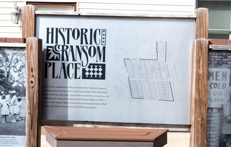 Historic Ransom Place Marker, center panel. Click for full size. Historic Ransom Place Marker, center panel image. Click for full size.