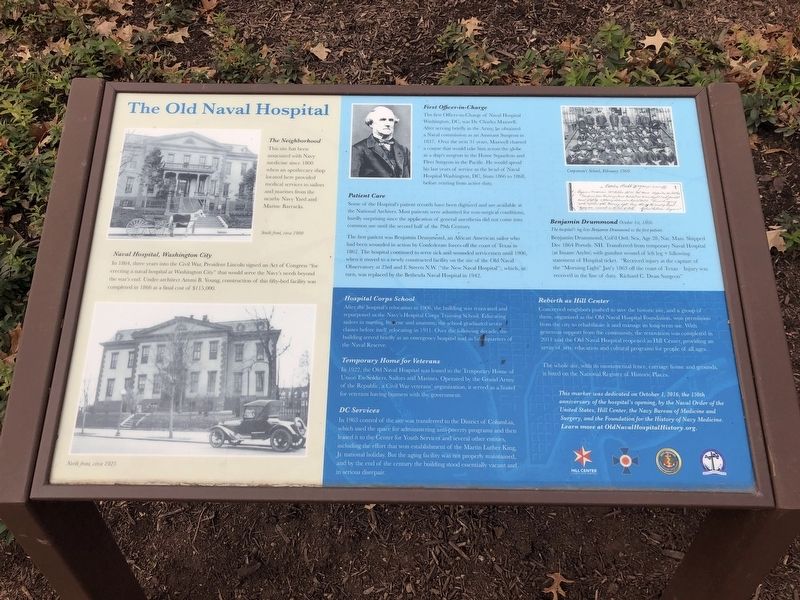The Old Naval Hospital Marker. Click for full size. The Old Naval Hospital Marker image. Click for full size.