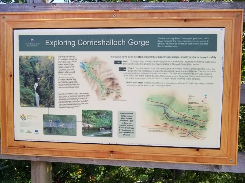 Corrieshalloch Gorge Marker image. Click for full size.