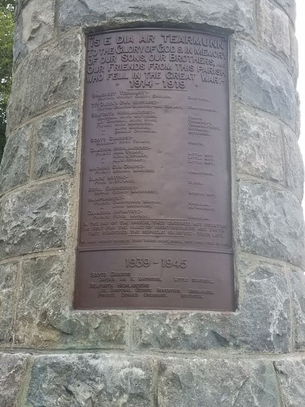 Contin War Memorial. Click for full size. Contin War Memorial image. Click for full size.