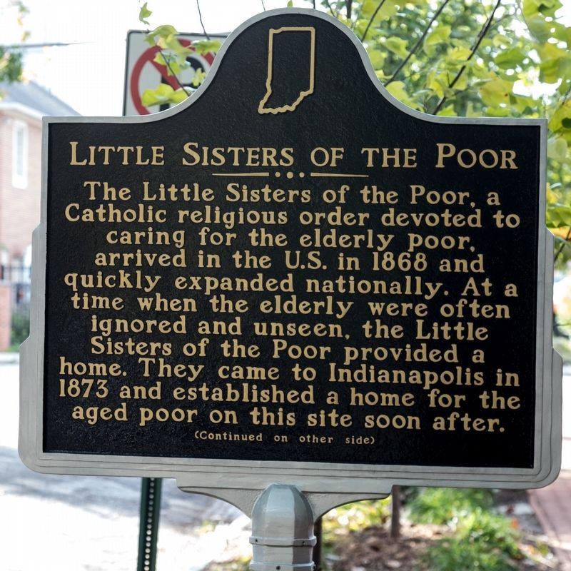Little Sisters of the Poor Marker, side one image. Click for full size.