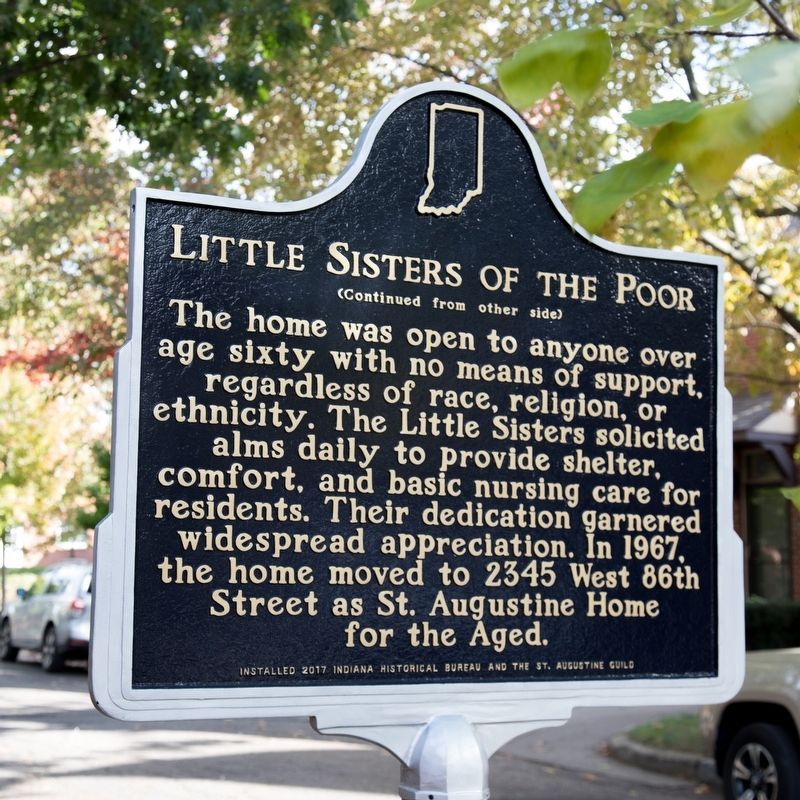 Little Sisters of the Poor Marker, side two. Click for full size. Little Sisters of the Poor Marker, side two image. Click for full size.