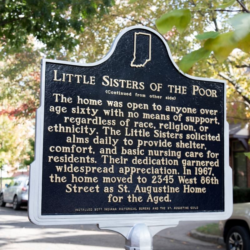 Little Sisters of the Poor Marker, side two image. Click for full size.