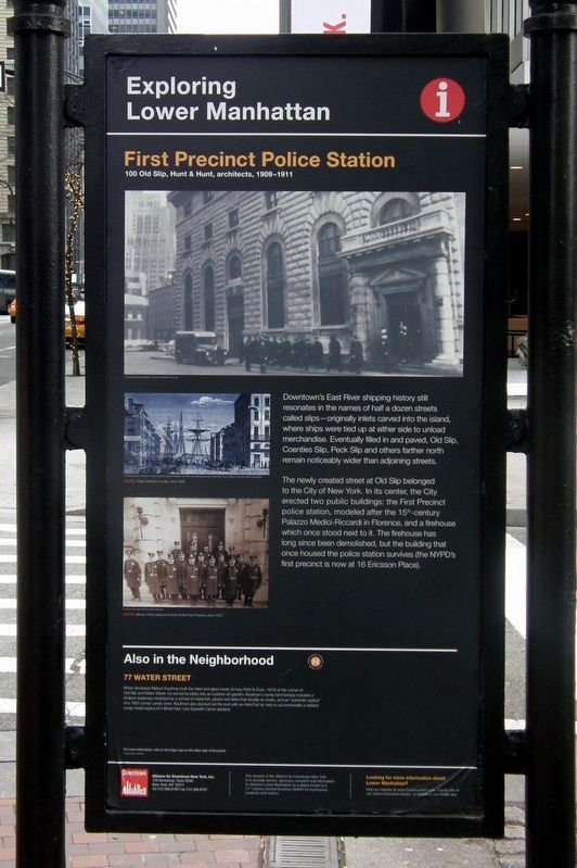 First Precinct Police Station Marker, 2018 image. Click for full size.