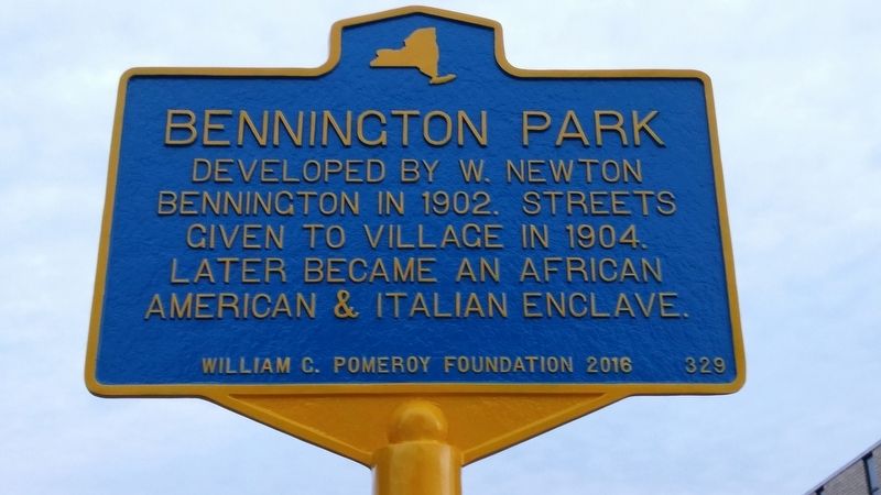 Bennington Park Marker image. Click for full size.
