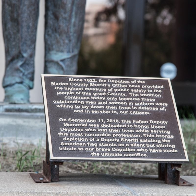 Fallen Deputy Memorial Tablet. Click for full size. Fallen Deputy Memorial Tablet image. Click for full size.