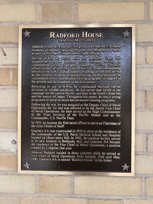 Radford House Marker image. Click for full size.