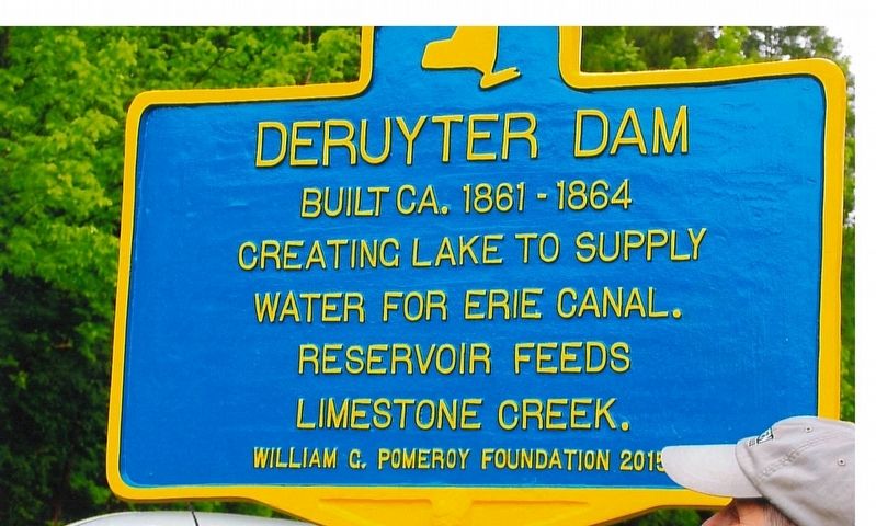 Deruyter Dam Marker. Click for full size. Deruyter Dam Marker image. Click for full size.