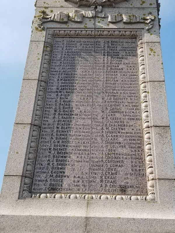 Peterhead World War I Memorial image. Click for full size.