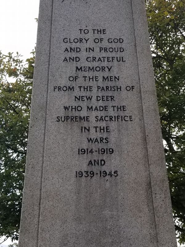 New Deer War Memorial image. Click for full size.
