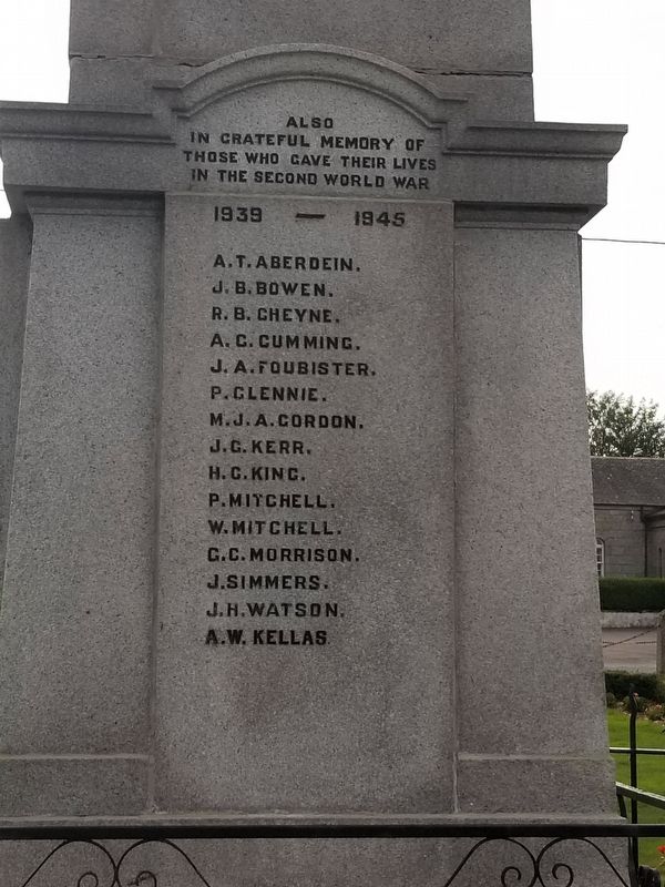 Methlick War Memorial image. Click for full size.