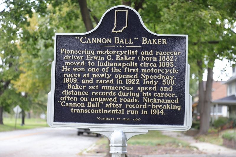 “Cannon Ball” Baker Marker, side one image. Click for full size.