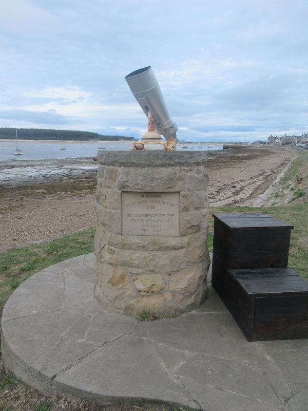 Findhorn Tercentenary Marker image. Click for full size.