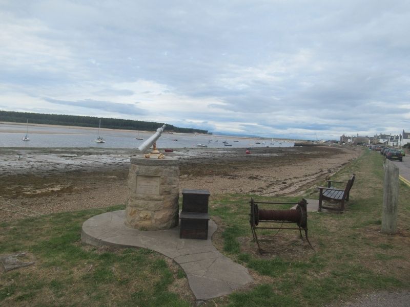 Findhorn Tercentenary Marker image. Click for full size.