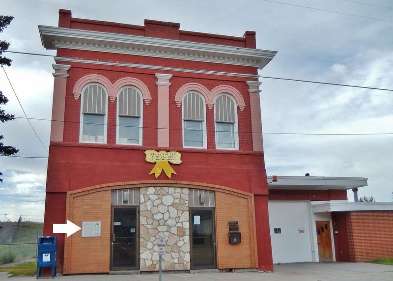 Butte-Anaconda Historic District Marker (<i>wide view; marker visible on left side of building</i>). Click for full size. Butte-Anaconda Historic District Marker (<i>wide view; marker visible on left side of building</i>) image. Click for full size.