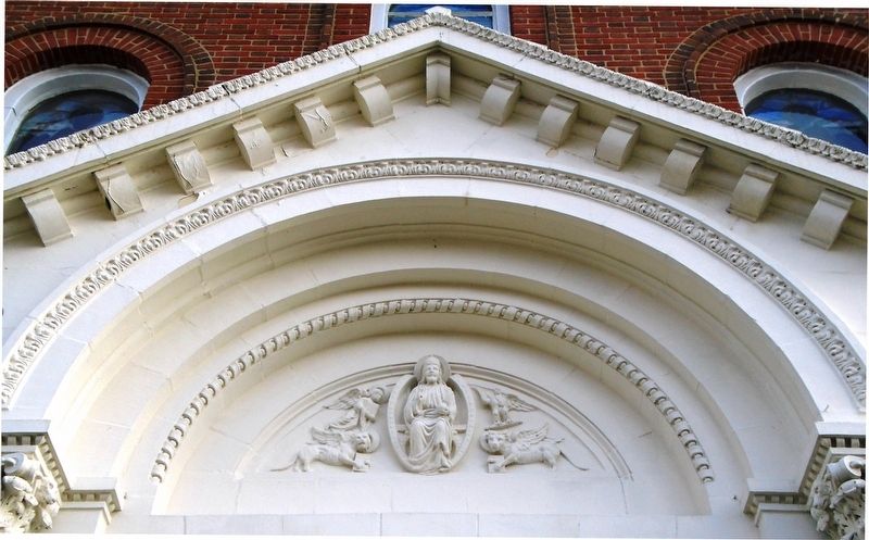 SS. Cyril & Methodius Ukrainian Greek Catholic Church Entrance Tympanum. Click for full size. SS. Cyril & Methodius Ukrainian Greek Catholic Church Entrance Tympanum image. Click for full size.