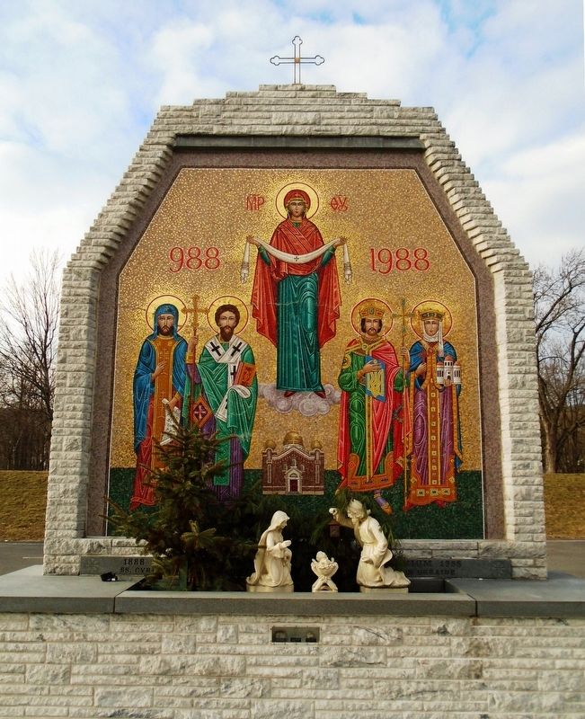 SS. Cyril & Methodius Ukrainian Greek Catholic Church Centennial-Millenium Memorial image. Click for full size.