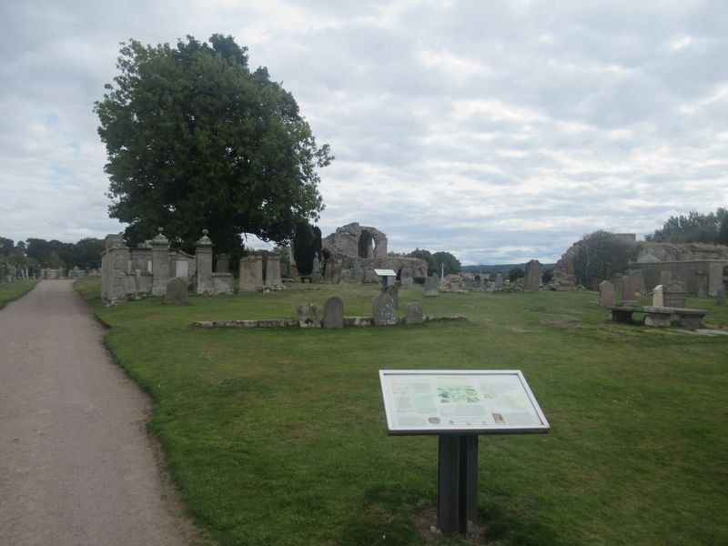 Kinloss Abbey Marker image. Click for full size.