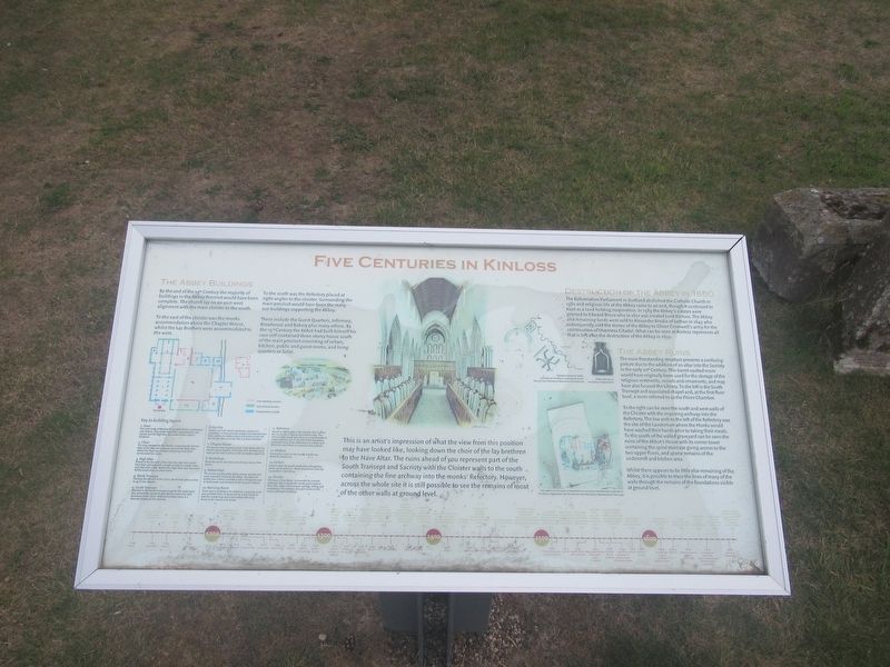 Five Centuries in Kinloss Marker image. Click for full size.