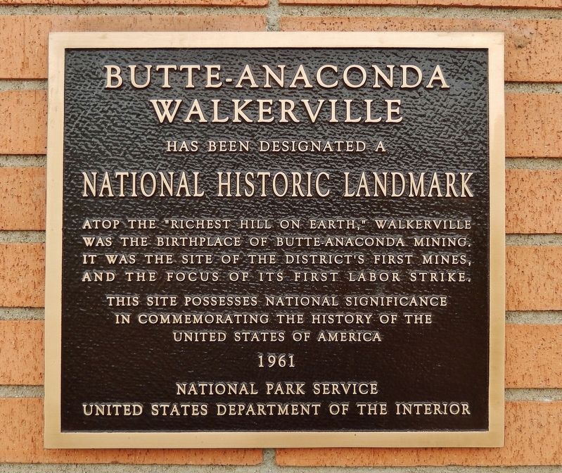Butte-Anaconda-Walkerville Marker image. Click for full size.