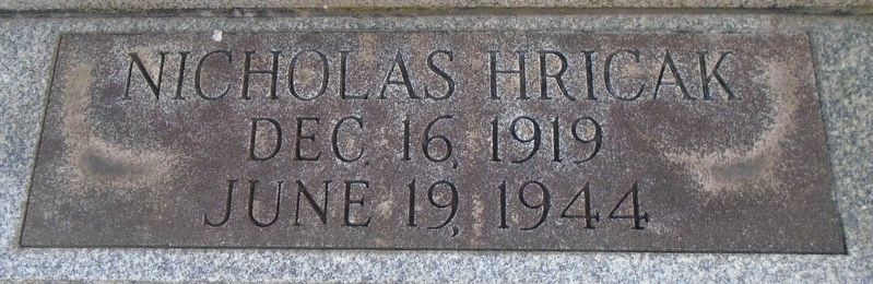 Veterans Memorial - Nicholas Hricak. Click for full size. Veterans Memorial - Nicholas Hricak image. Click for full size.