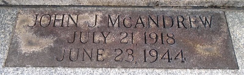 Veterans Memorial - John J. McAndrew image. Click for full size.