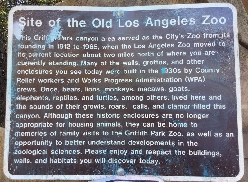 Old Zoo Marker image. Click for full size.