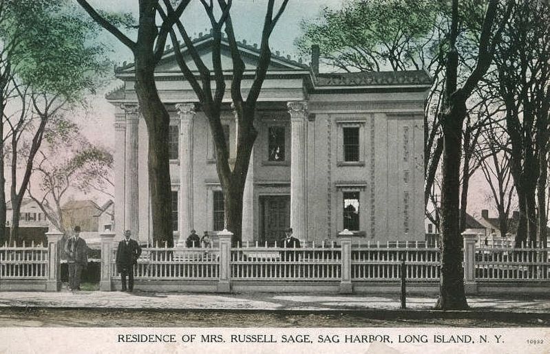 <i>Residence of Mrs. Russell Sage, Sag Harbor, Long Island, NY</i> image. Click for full size.