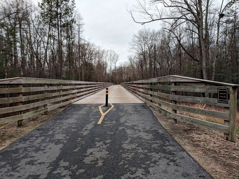 Virginia Capital Trail (marker on right). Click for full size. Virginia Capital Trail (marker on right) image. Click for full size.