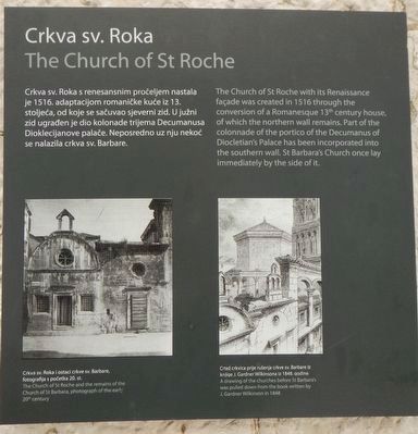 The Church of St Roche Marker. Click for full size. The Church of St Roche Marker image. Click for full size.