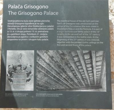 The Grisogono Palace Marker. Click for full size. The Grisogono Palace Marker image. Click for full size.