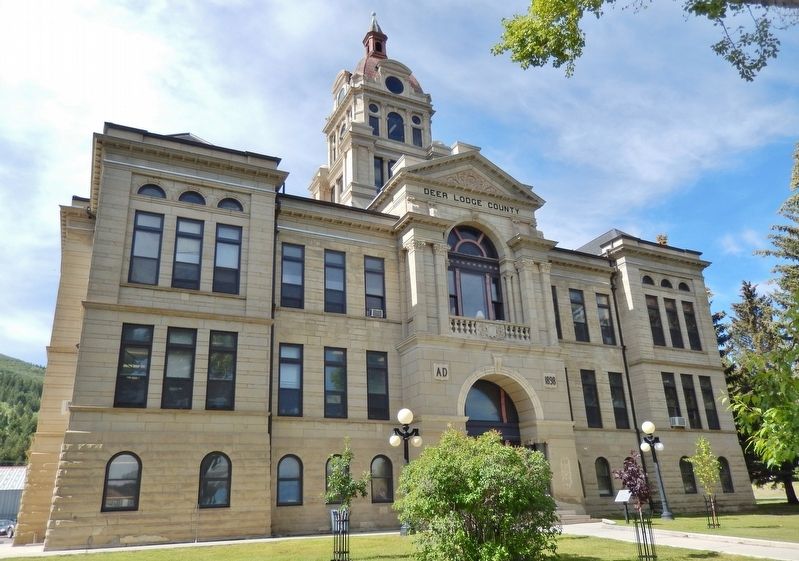 Deer Lodge County Courthouse (<i>northeast corner view</i>) image. Click for full size.