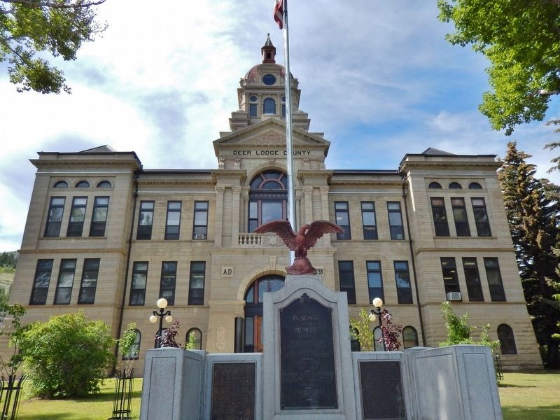 Deer Lodge County War Memorial (<i>located at front of courthouse grounds facing Main Street</i>) image. Click for full size.