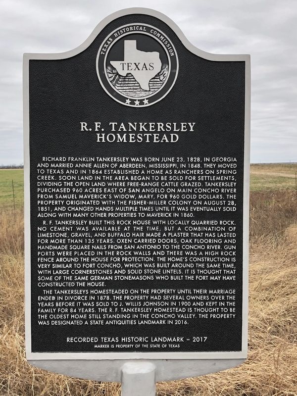 R.F. Tankersley Homestead Marker image. Click for full size.