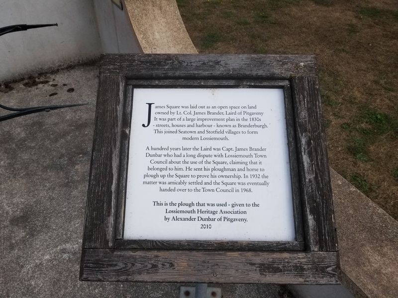Lossiemouth Plough Marker. Click for full size. Lossiemouth Plough Marker image. Click for full size.