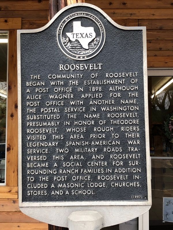 Roosevelt Marker image. Click for full size.